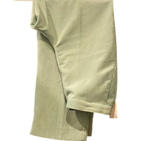Alfred Dunner Womens Green Corduroy Pull On Pants Size Large - Picture 3 of 4